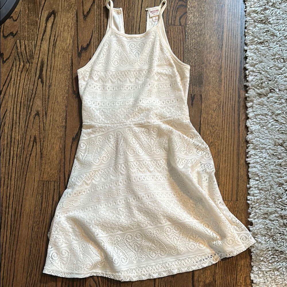 Mossimo Supply Co. Cream Lace Tank Top